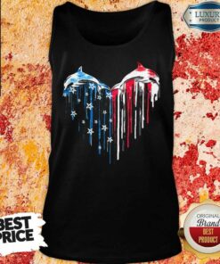 Dolphin Love american flag Shirt 3
