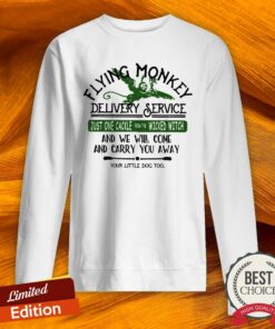 Flying Monkey Delivery Service Just One Cackle From The Wicked Witch Shirt 3