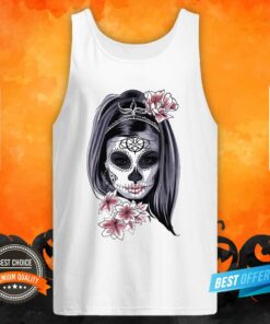 Girl Sugar Skull Dia De Muertos Day Of Dead Shirt