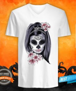 Girl Sugar Skull Dia De Muertos Day Of Dead Shirt 3