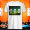 Green Nebula Sugar Skulls Day Of The Dead Shirt