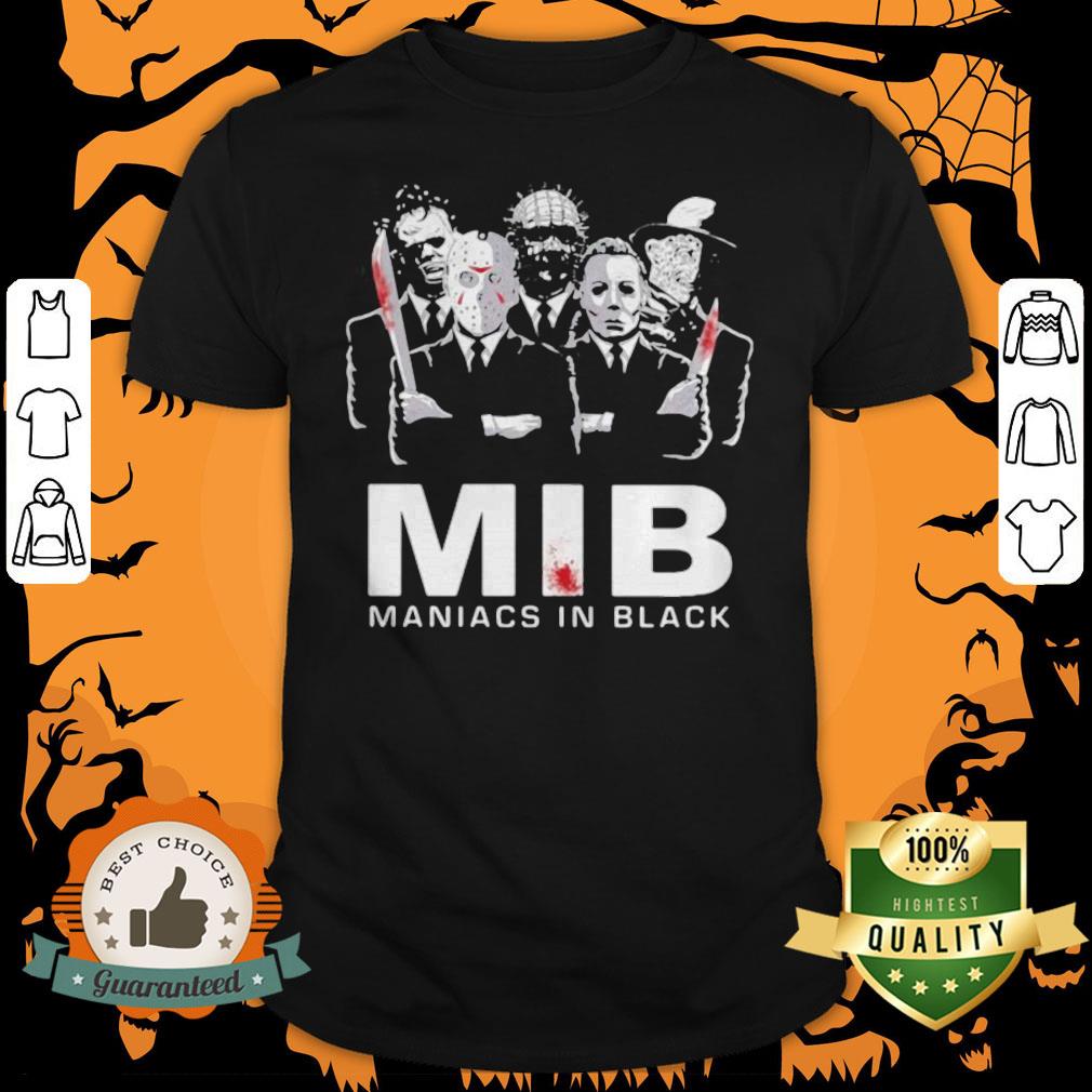 Halloween Horror Characters Mib Maniacs In Black Shirt Halloween Horror Characters Mib Maniacs In Black Shirt