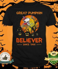 Halloween Snoopy Great Pumpkin Believer Since 1966 Shirt