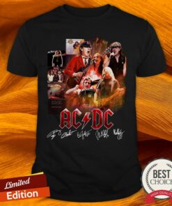 Hot AC DC Signatures Shirt