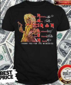 Iron Maiden 45 Years 1975-2020 Thank You For The Memories Signatures Shirt