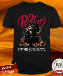 Jack Skellington Nightmare Before Dr Pepper Halloween Shirt