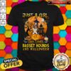 Just A Girl Who Loves Basset Hound And Halloween Pumpkin Shirt