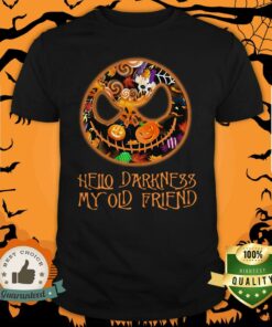 Skeleton Hello Darkness My Old FrienL200919093 Skeleton Hello Darkness My Old Friend Halloween Shirt