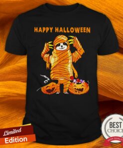 Sloth Pumpkin Happy Halloween Shirt