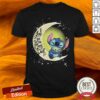 Stitch Hug Baby Yoda I Love You To The Moon Back Shirt