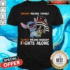 Stitch Ohana Mean Family Fights Alone Multiple Sclerosis Awareness Shirt