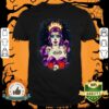 Sugar Skull Girl La Santa Muertos Day Of Dead Shirt