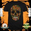 Sugar Skulls Monochrome Day Of The Dead Shirt