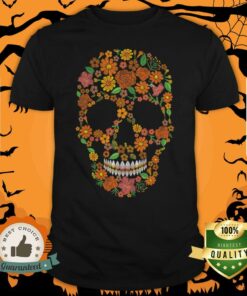 Sugar Skulls Monochrome Day Of The Dead Shirt