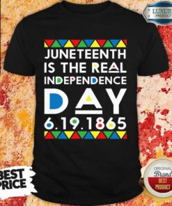 Top Juneteenth Is The Real Independence Day Shirt