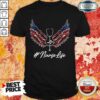 USA Nurse Angel Wings Patriotic American Flag 4th Of July Nurse Life Shirt