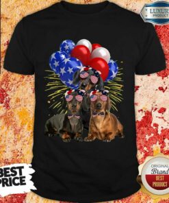 Vip Dachshund Balloons American Shirt