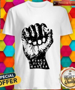 Black Lives Matter White Hand Shirt