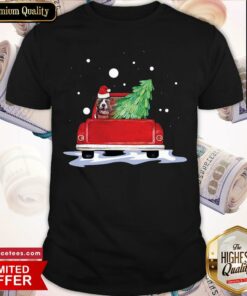 Funny Car Merry Chritsmas Pitbull Sweat Shirt
