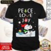 Funny Snoopy Peace Love Joy Christmas Shirt