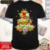 Hot Baby Yoda And The Mandalorian Merry Christmas Tree Gift Shirt