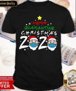 Official Merry Quarantine Christmas 2020 Face Mask Shirt