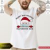Santa Face Mask Merry And Masked Restorative Aide Christmas Shirt