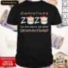 Top Christmas Quarantined 2020 Llama Wearing Mask Leopard Shirt