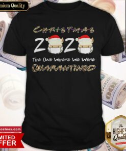 Top Christmas Quarantined 2020 Llama Wearing Mask Leopard Shirt