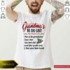 Top Gandma’s To Do List Pick Up The Grandchildren Spoil Them Ugly Christmas Shirt